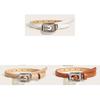 Pu Fashion Womens Leather Belt With Alloy Buckle For Casual Office Wear Fashion