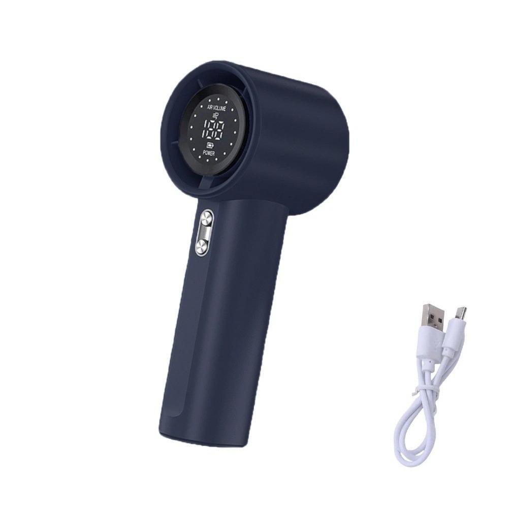 LED Display Mini Portable Fan Air Turbo Tech USB Rechargeable Fan Handheld Turbo Fan Outdoor