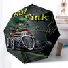 1pc Rat Fink Hot Rod Automatic Open Close Umbrella  Windproof Canopy, Automatic Open Close Button10138
