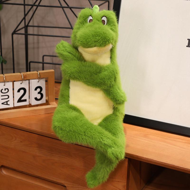 Adorable Plush Green Crocodile Cute Faux Wolf And Fox Stuffed Animal Toy For Kids