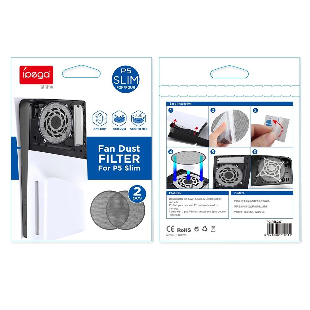 Dust Filter for PS5 Fan, Easy To Use, New Breathable PS5 Cooling Fan Dust Cover, Dust Protector Cover Kit for PS5 Heatsink Fan