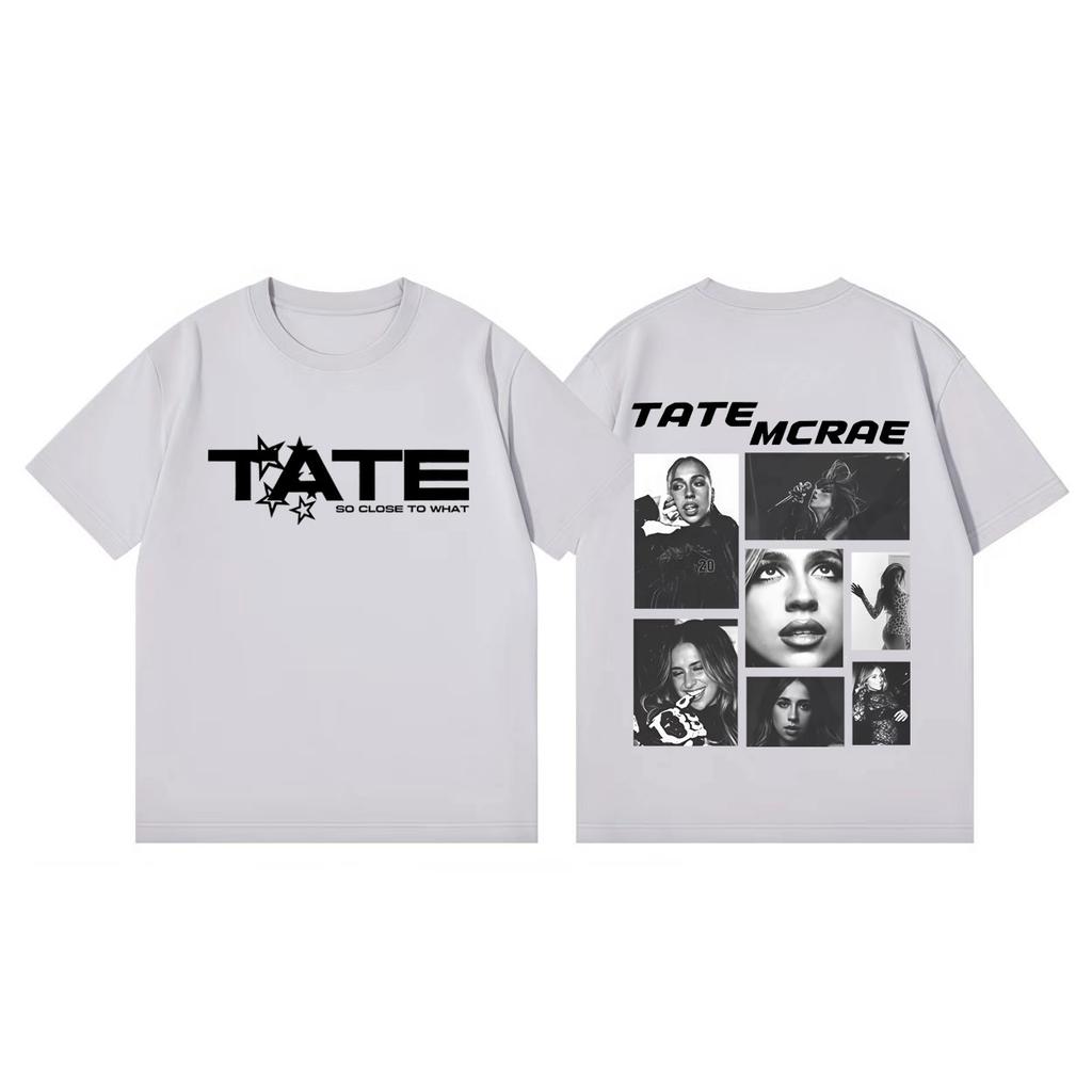 Tate Mcrae 2026 Concert Graphic T Shirts Men Women Fashion Vintage Short Sleeve Tshirt Summer Casual Cotton Tshirts Streetwear