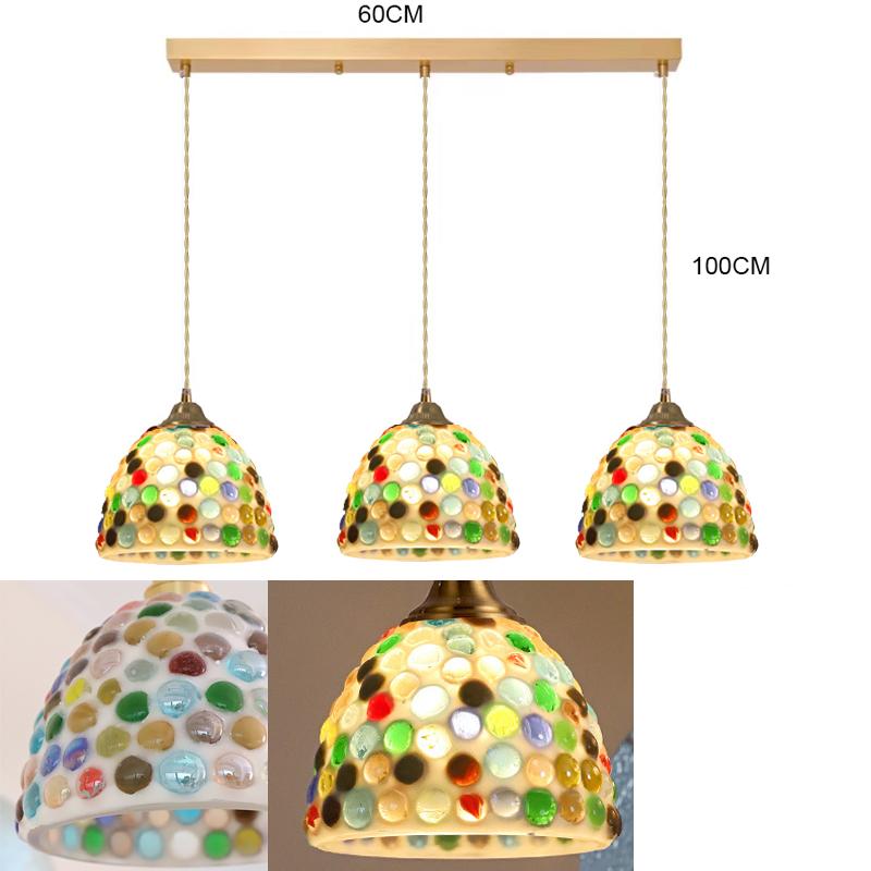 Glass Ceiling Chandelier Creative Sea Shell Lampshade Bedroom Bedside Hanging Lamp Interior Decoration Lighting Pendant Lights