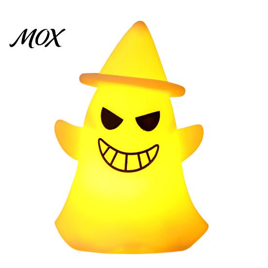 Halloween Night Light Witch Hat Ghost Light, Spooky LED Decorative Lamp, Lamp Cartoon for Holiday Party Decor Wizard