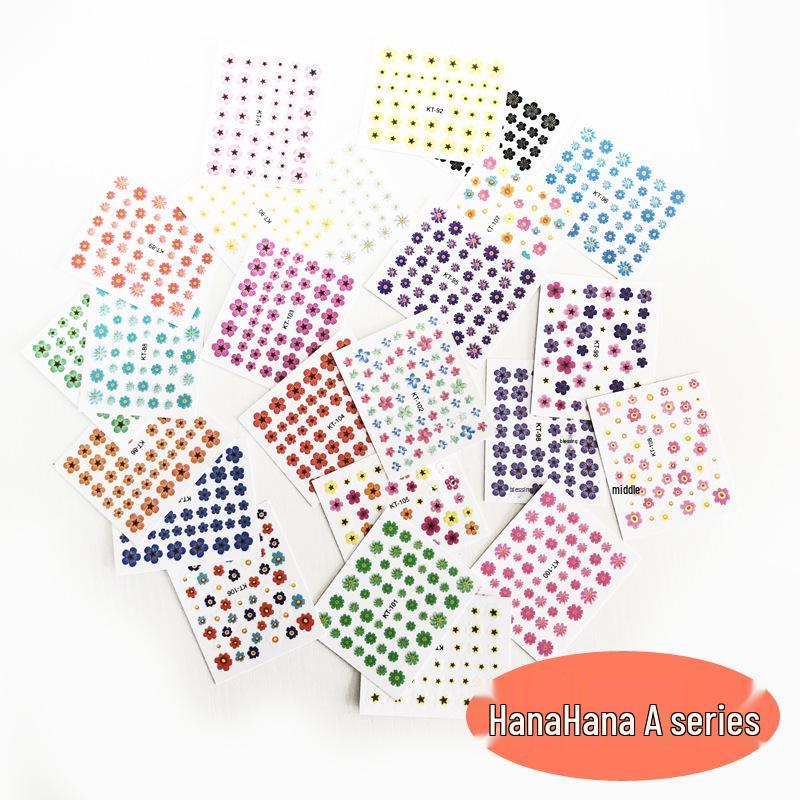 

Waterproof Student Nail Stickers - Short, Wearable, Full Cover, Self-Adhesive, and Removable Nail Art by Internet Celebrities.