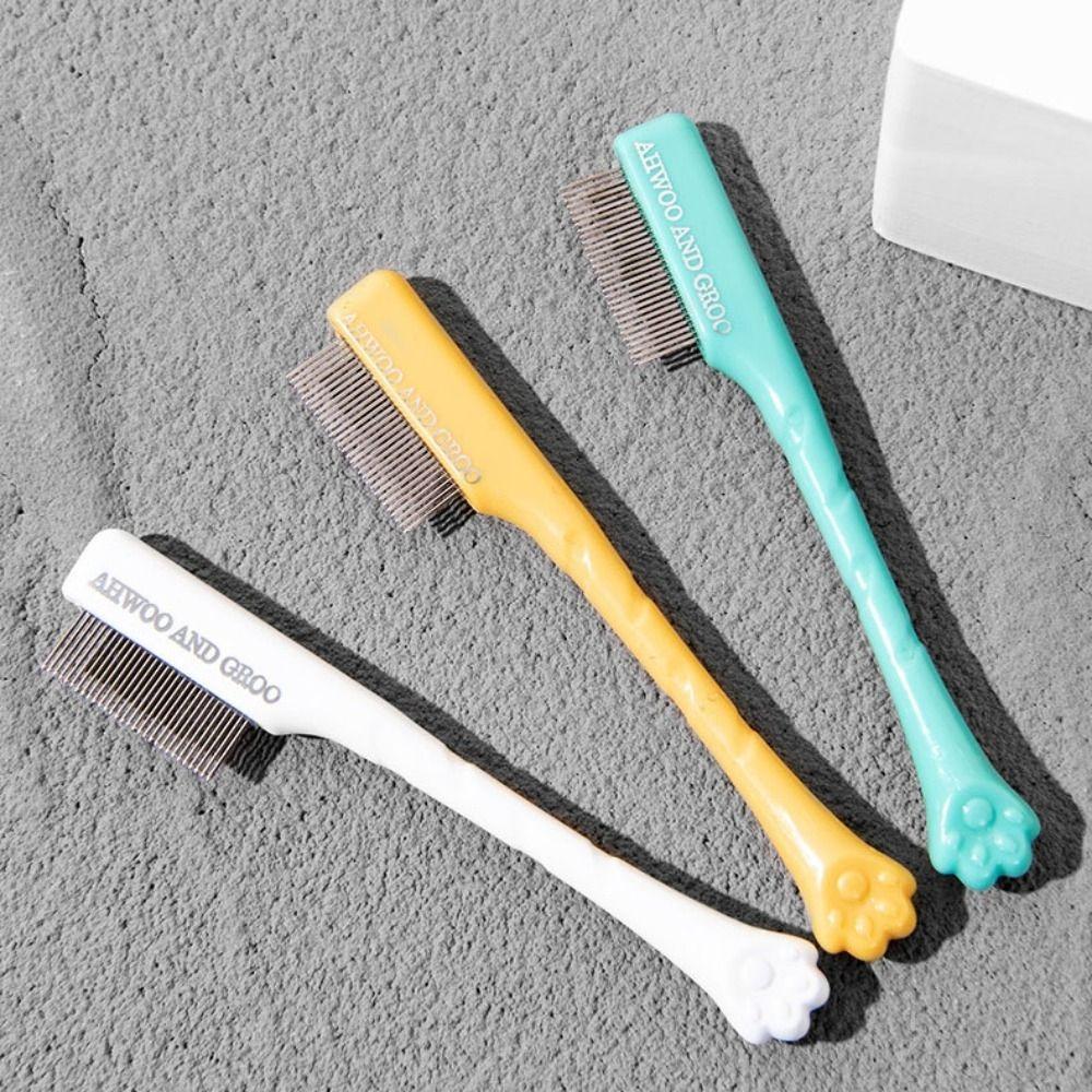 

2 Set Professional Pet Facial Cleaning Comb Set Stainless Steel Pet Grooming Scissors Pet Store чорний