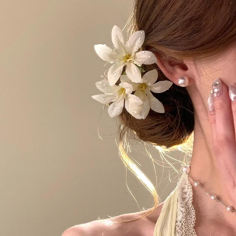 Sweet Flower Hair Stick Bohemian Style Simulation Flower Hair Fork Super Fairy Girls Vacation Hairpin Bride Hair Accessories New