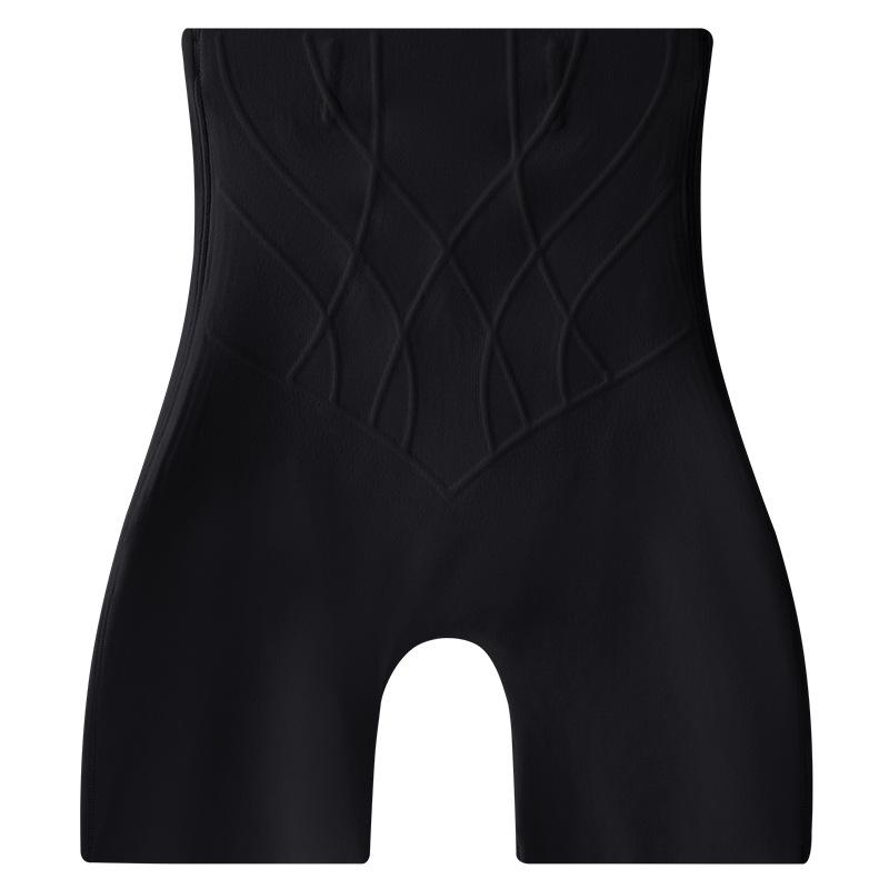 

Women High Waist Embossed Texture Seamless Tummy Control Butt Lifting Anti Slip Shape Safety Shorts M