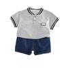 2025 Summer Boys' Casual Denim Shorts and T-Shirt Two-Piece Set