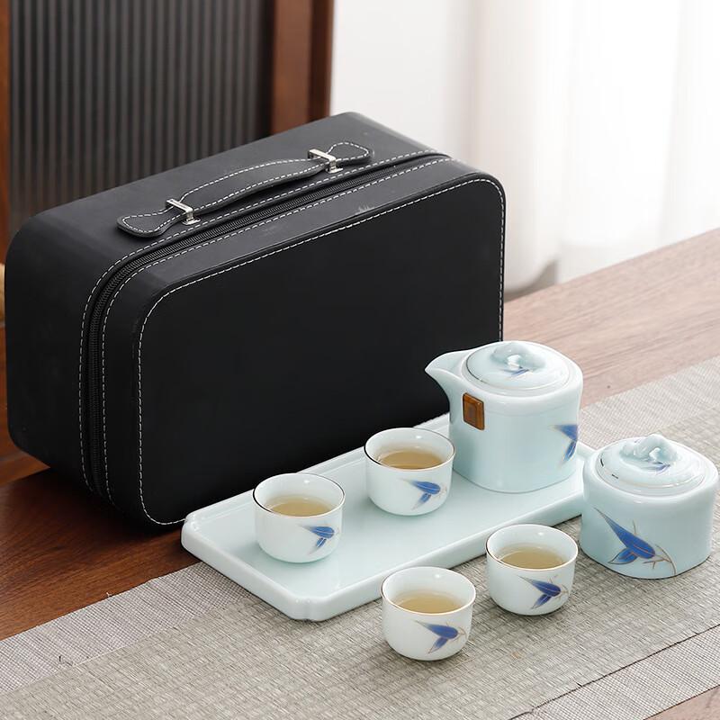 Celadon Ceramic Travel Tea Set