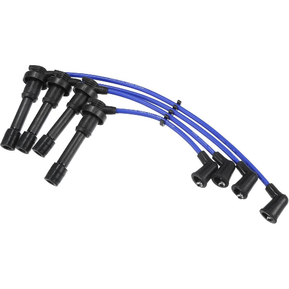 

ACROPIX Car Spark Plug Coil Wires Ignition Coil Harness Cable 7mm Fit for Mazda Miata 1990-1997 1999-2000 1.6L 1.8L No.BPE818140A/B61P18140C - Pack