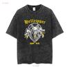 Hellripper Goat Kvlt T Shirt Rock Band S To 5XL vintage Washed Slightly Soft Top For Everyday Wear Casual Unisex Versatile