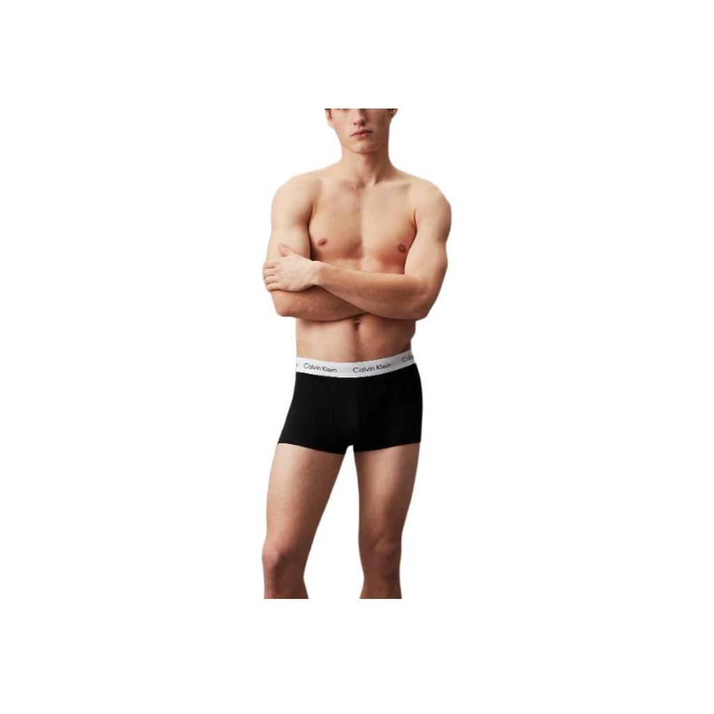 Calvin Klein Letter Jacquard Waistband Comfortable Mid-Rise Boxer Briefs 3-Pack Men Underwear 0000U2662G-998