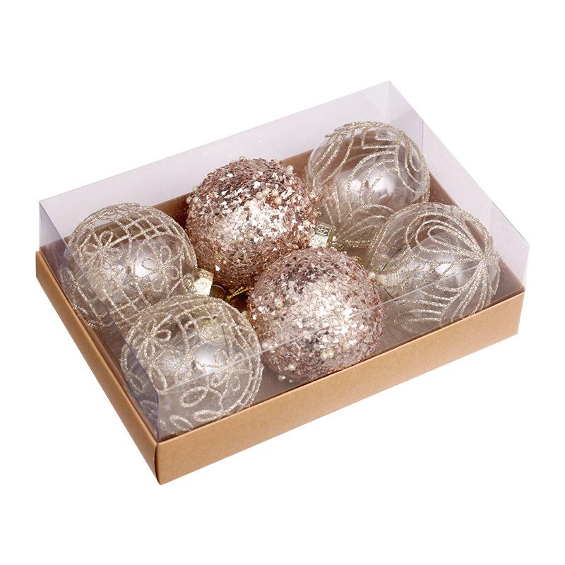 Christmas Decoration Items - High-quality Transparent Painted Christmas Balls Gift Box - Christmas Tree Ornaments