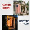 Wall Hanging Flag Decorative American Flag Banner with LED Lights Vintage Style Polyester Wall Decoration for Indoor Outdoor Party