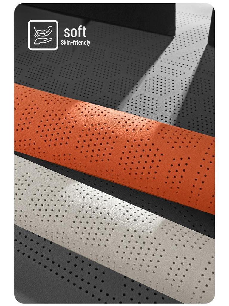 Universal Perforated Suede Leather Car Seat Cushion - Breathable for All Seasons