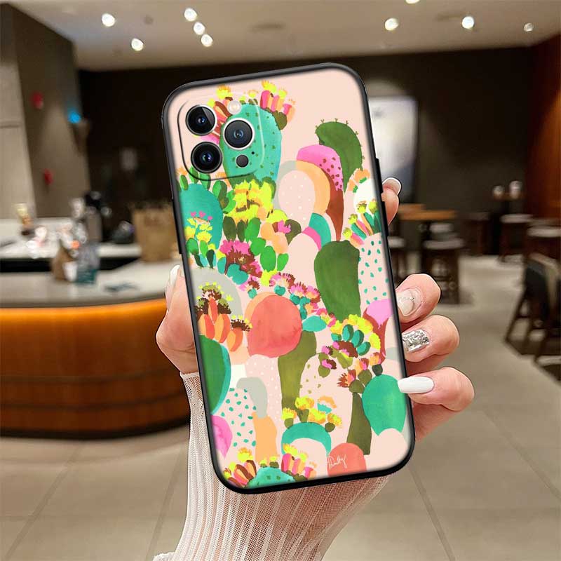 

RE63 Watercolour Cacti And Succulent Case for Samsung M06 M15 M16 M35 M55 M56 A36 A42 A50 A51 A52 A32 A33 A05 A05S A06 A16 A20 Galaxy A52