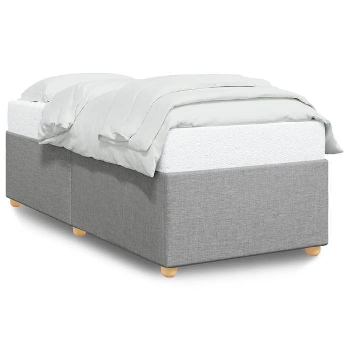VidaXL Bed Frames Without Mattress Light Grey 90x190 Cm Fabric 3284694