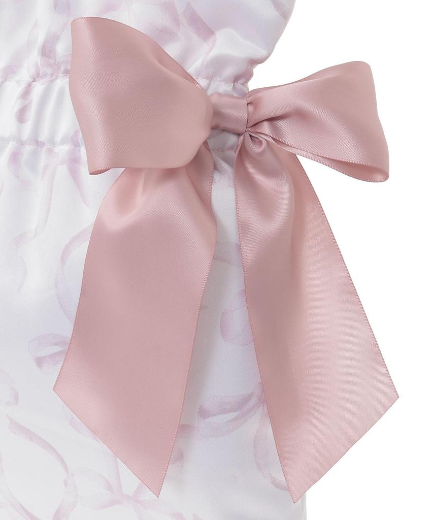 Maison De FLEUR Ribbon Pattern Double Ribbon Tote Bag, Pink, Size F, 08001132400