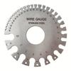 2pcs/Set Stainless Steel American Standard Wire Diameter Gauge Template Weld Inspection Ruler
