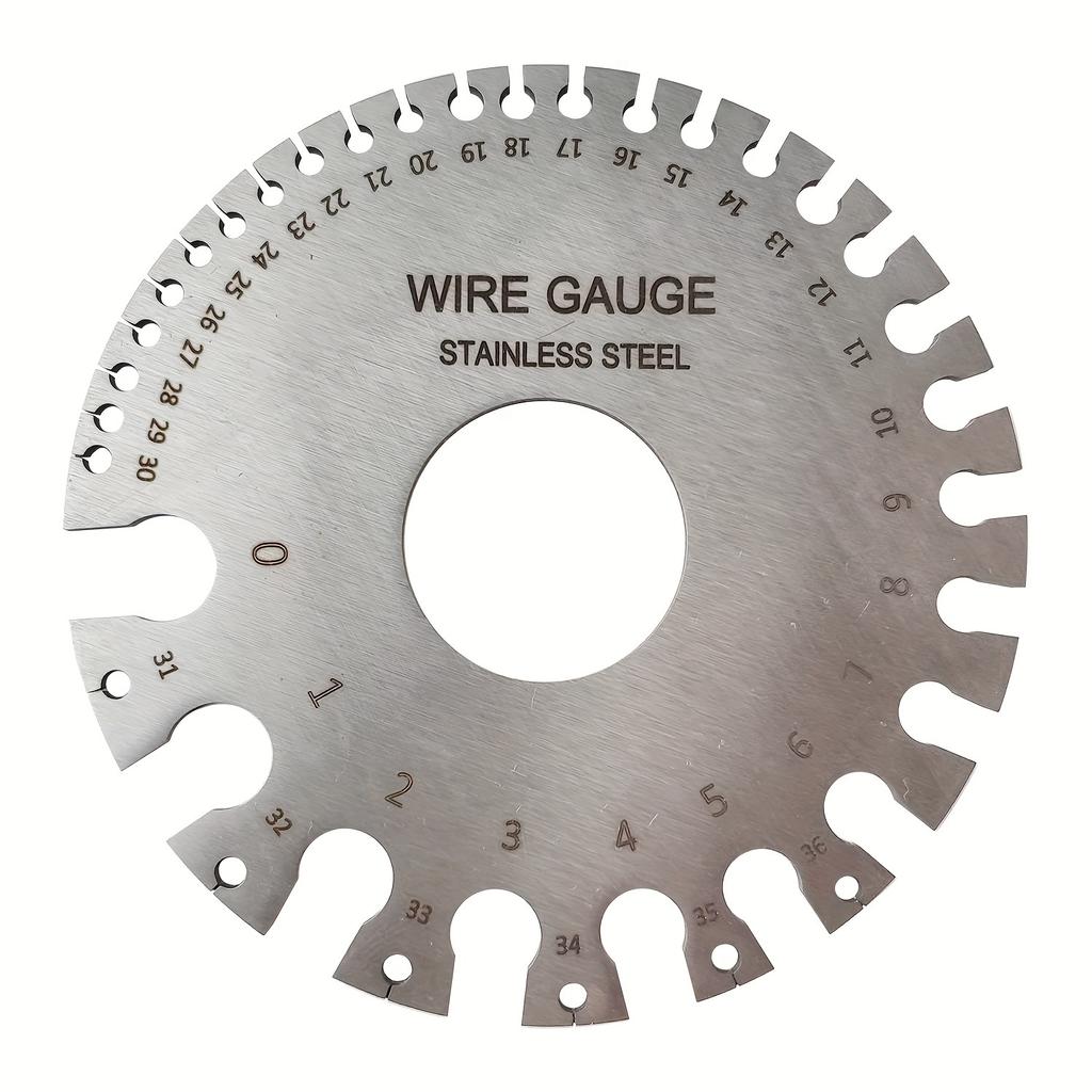 2pcs/Set Stainless Steel American Standard Wire Diameter Gauge Template Weld Inspection Ruler