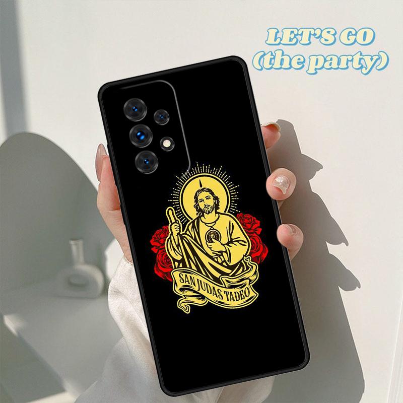 San Judas phone case For Samsung Galaxy A42 A31 A40 A51 A71 A32 A80 A91 A52 A72 A73 A20e A21S A50 A70 A11 A12 Cover