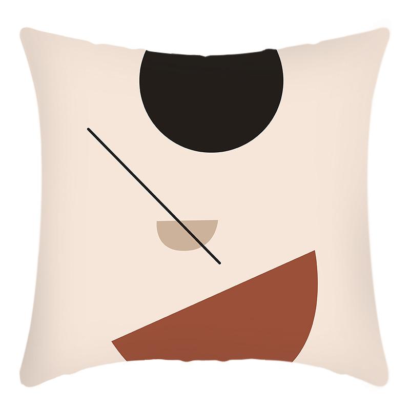 

Новая наволочка Искусство Абстрактный принт Наволочка Простая Комбинация линий Принт Наволочка 45 * 45Cm pillowcase