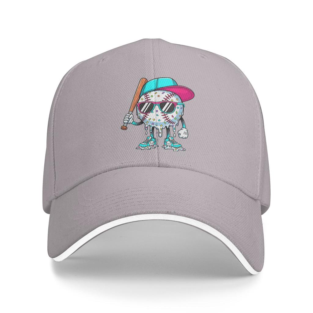 Baseball Lifestyle 101 Baseball Drip Icecream Casual Baseball Cap Fishing Hip Hop Hats Summer Sun Visor Men Trendy Baseball Caps