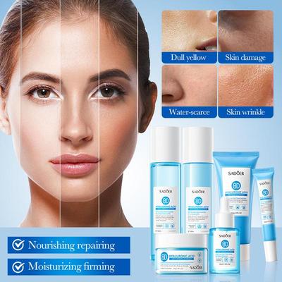 Hyaluronic Acid Essence Anti-Wrinkle Luxury 6-piece Repair Nourishing Beauty Care Set