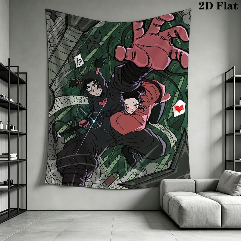 Pucca & Garu Pattern Home Decor Tapestry, Wall Hanging, Decorative RV Wall Cloth.AGT261020181