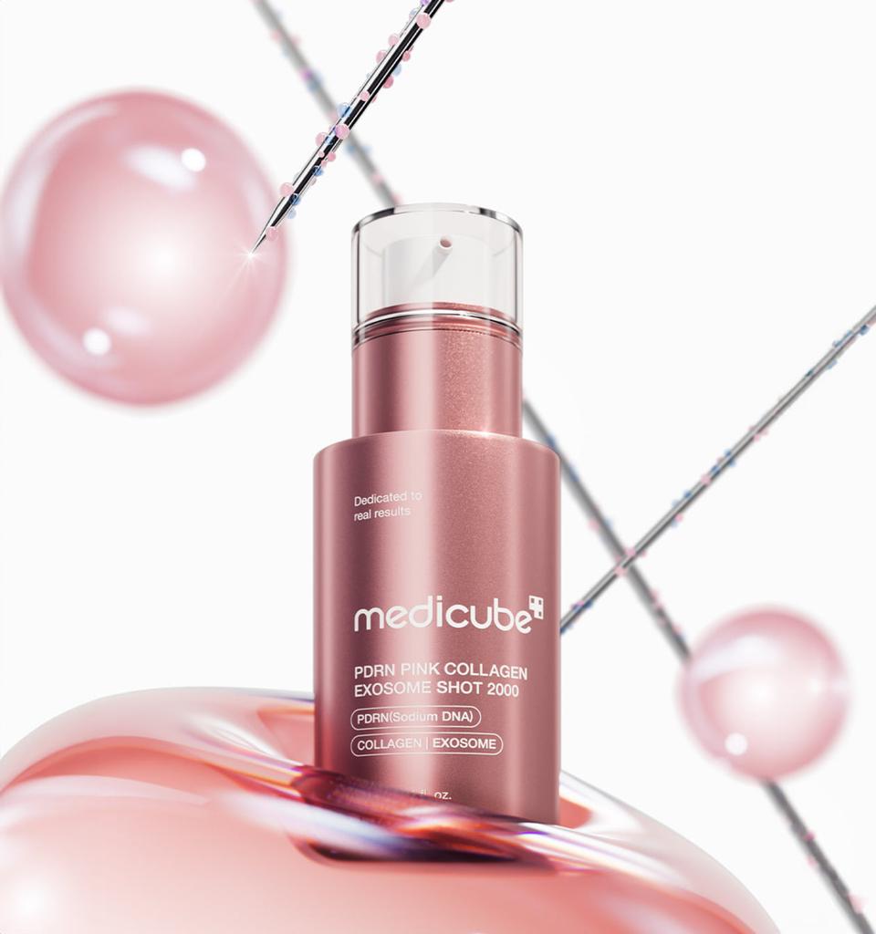 Medicube PDRN Pink Collagen Exosome Shot Serum 2000 30ml - Firming Collagen Boost Care, Korean