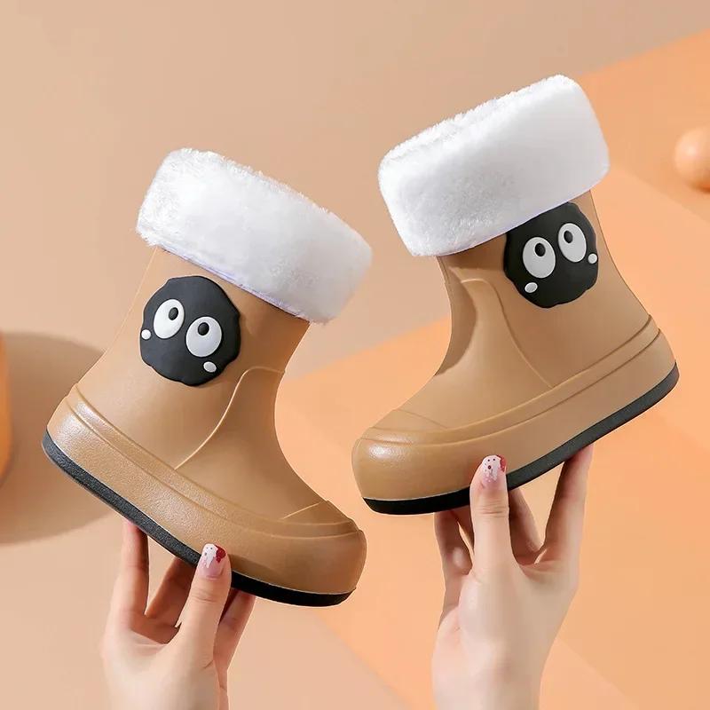 Fashion New Toddler Kids Rain Boots Children Cartoon Rain Boot Cartoon Cute Shoes for Boys Girls Waterproof EVA Non Slip Short Boots