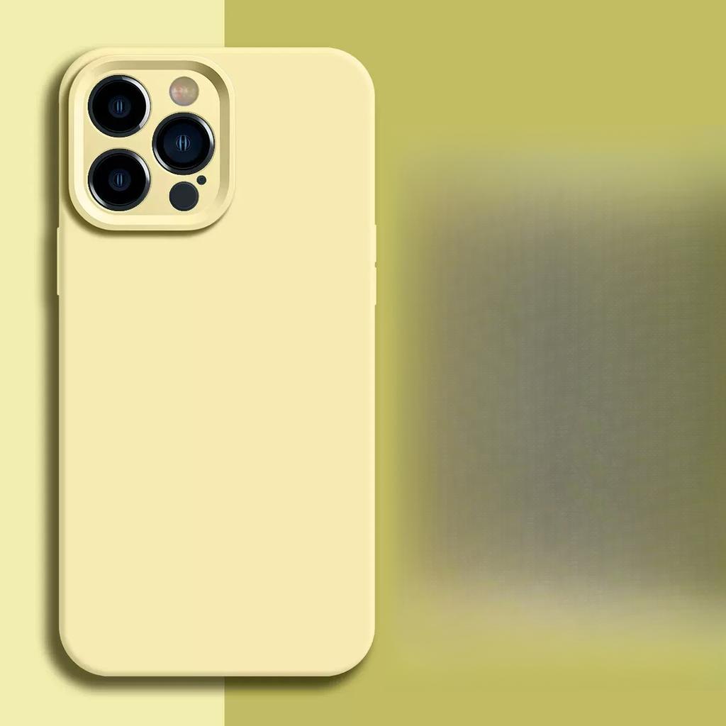 Suitable for Apple 16 Liquid Silicone Mobile Phone Case Iphone15promax All-inclusive Grooved Lens 13 Protection Case