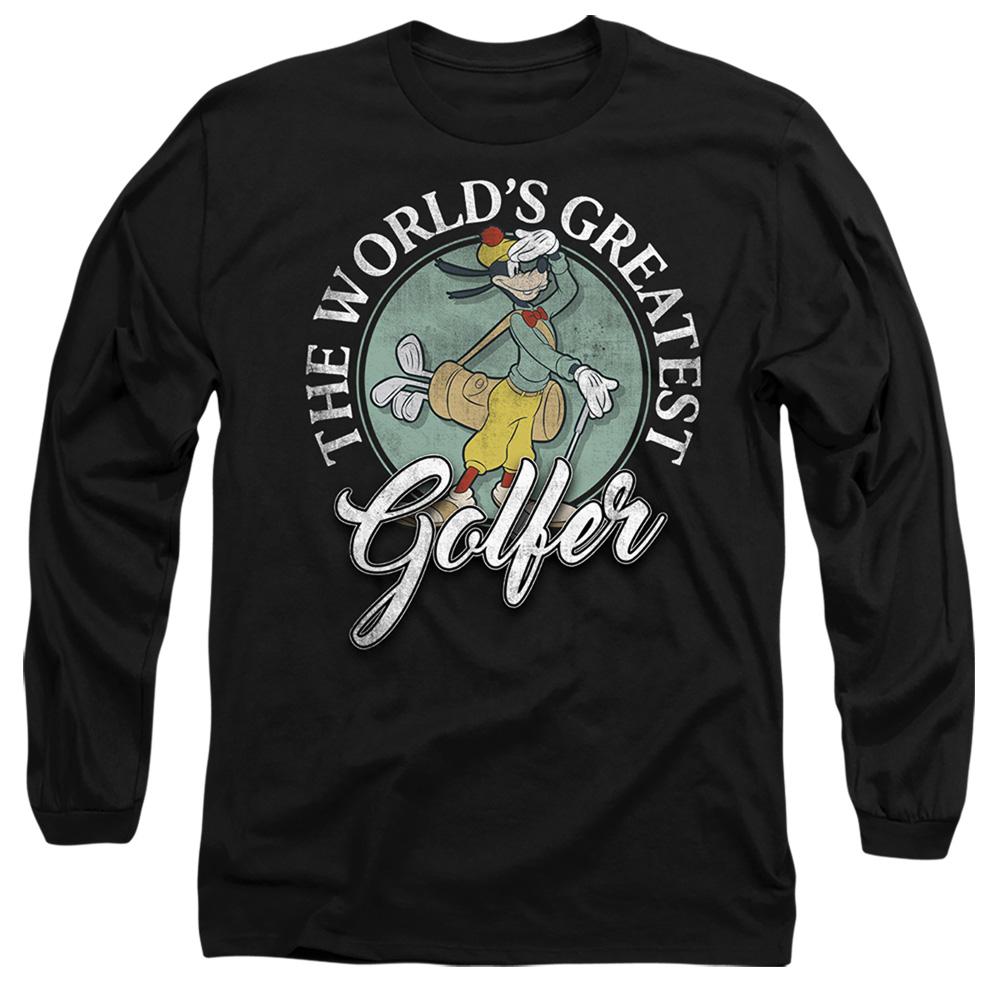 Mickey & Friends Mens The WorldÂ´s Greatest Golfer Goofy Long-Sleeved T-Shirt