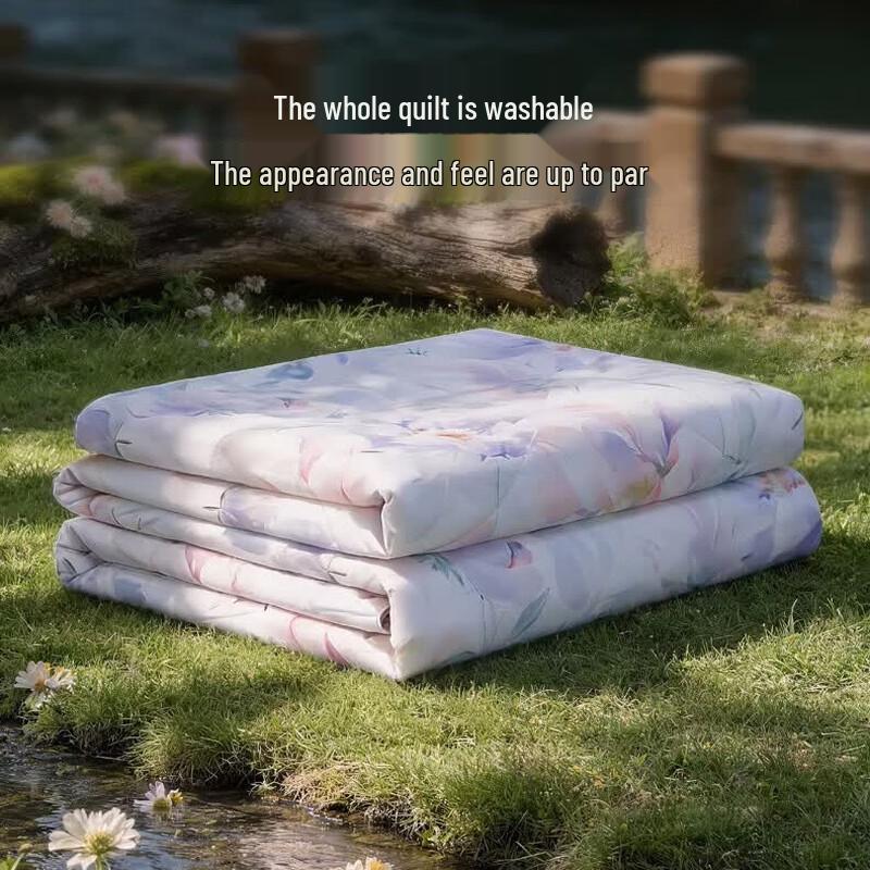 FUANNA Washable Tussah Silk Summer Quilt