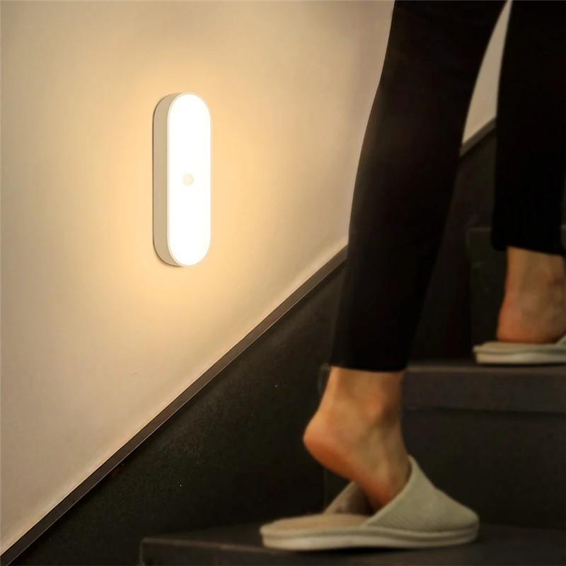 USB Rechargeable Magnetic Small Night Lights Mini Portable Bedside Lamp LED 3 Modes Eye Protection Small Night Light Lamp For Aisle Bedroom Light