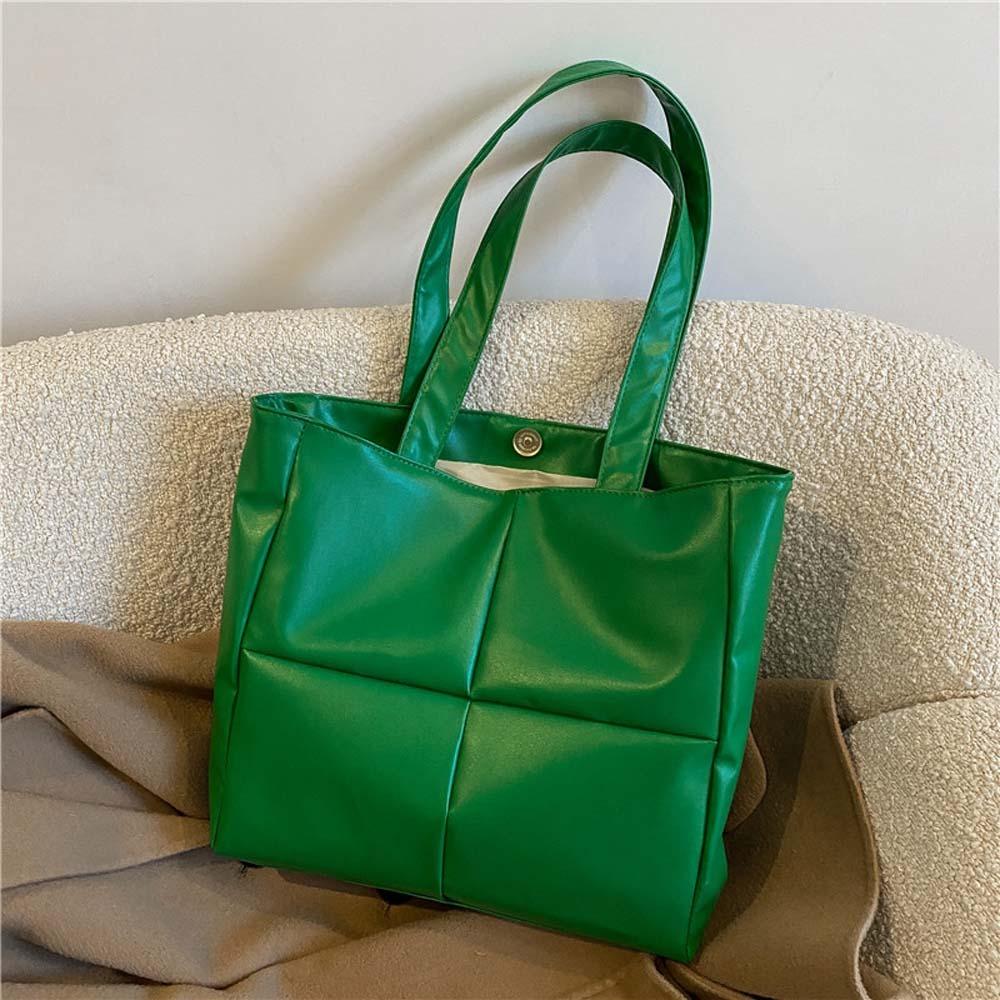 

Сумка большой вместимости под мышкой Клетчатый узор Пухлая сумка на плечо Модная текстура из ПУ Сумка для девочек Style2