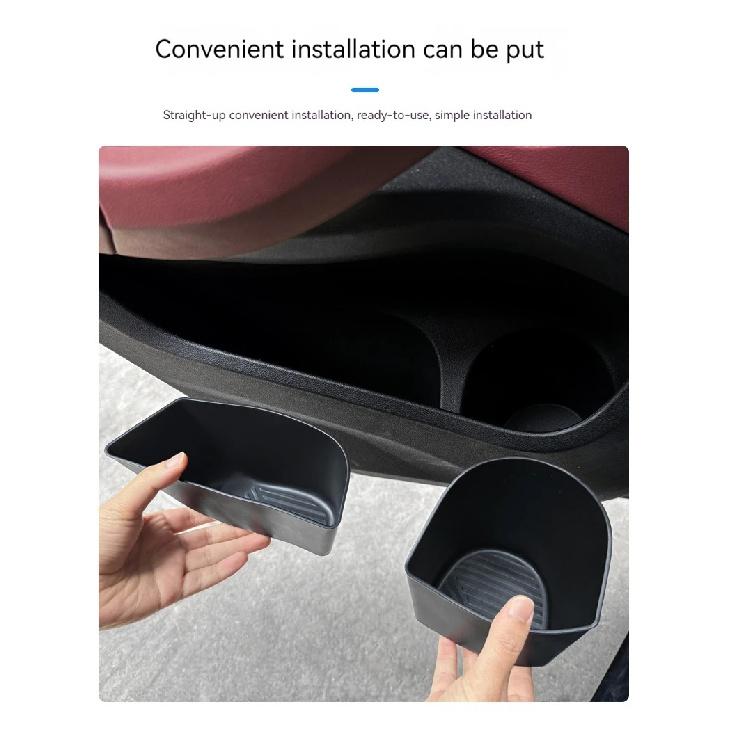 For BMW X3 G01 2025 4PCS Car Front Door Side Storage Box TPE Front Door Organizer Tray Auto Interior Accessories