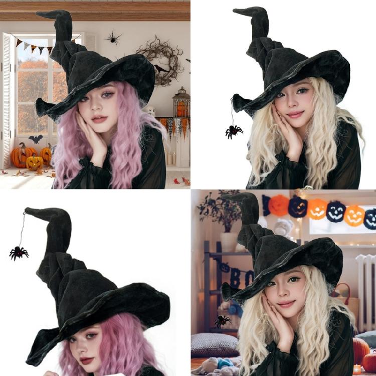 Gorgeous Witch Hat Widget Vintage Girls Hat Gothicism Wizard Hat Carnivals Hat for Costume Lovers