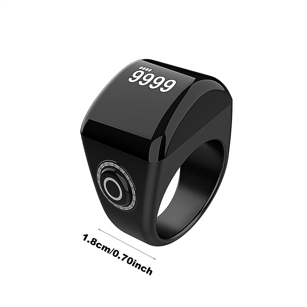 Digital Counter Clicker Counting Clicker Digital Tally Counter Clear Display 5 Prayer Time Reminders Ring Electronic Counter