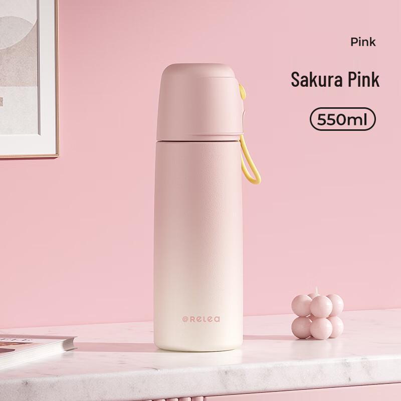 Wushengwu UP316L Double-Drink Stainless Steel Insulated Tumbler