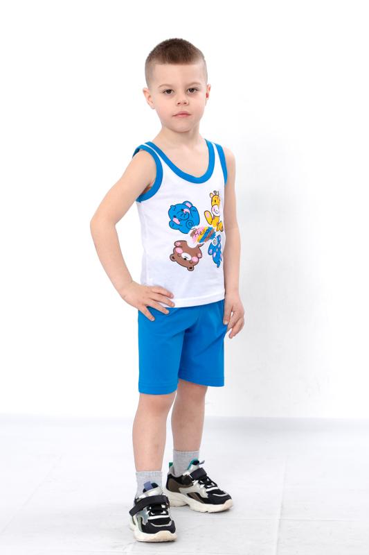 Sommer-Baumwollset für Jungen – Helles bedrucktes Tanktop & Bequeme Shorts mit elastischem Bund, Leicht & Atmungsaktiv, Sommer, 6202-001-33-4 HC