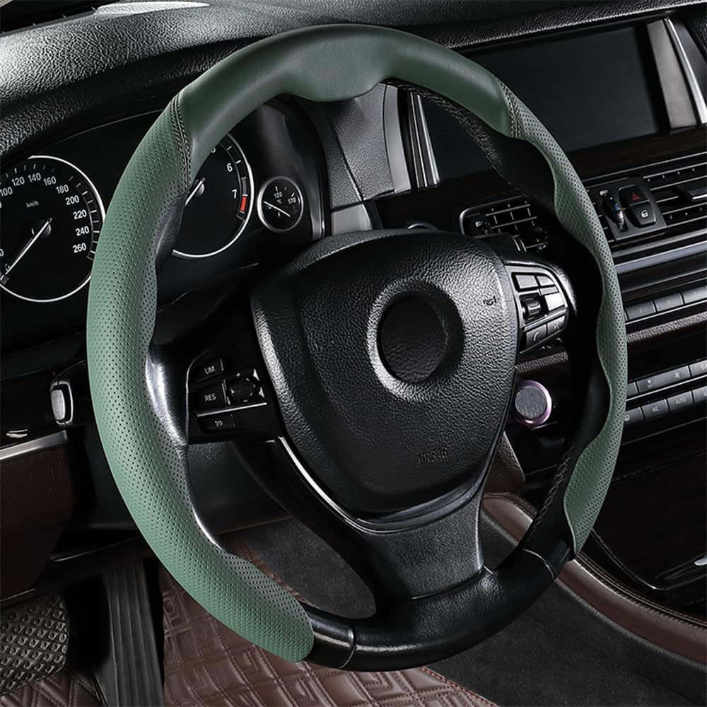 EIING 5D Grip Steering Wheel Cover for Light Genuine Universal Standard Car Steering Suitable for S and M Interior Car Easy 7105 Cars, Vehicles,