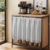 Modern Simple Solid Color Venetian Blinds Curtains Punch-Free Coffee Curtains Cabinet Blocking Curtains Short Curtains