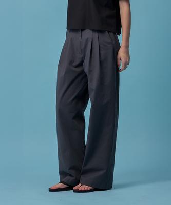 THEMILUI Milo Wide Tuck Pants (Deep Graphite)