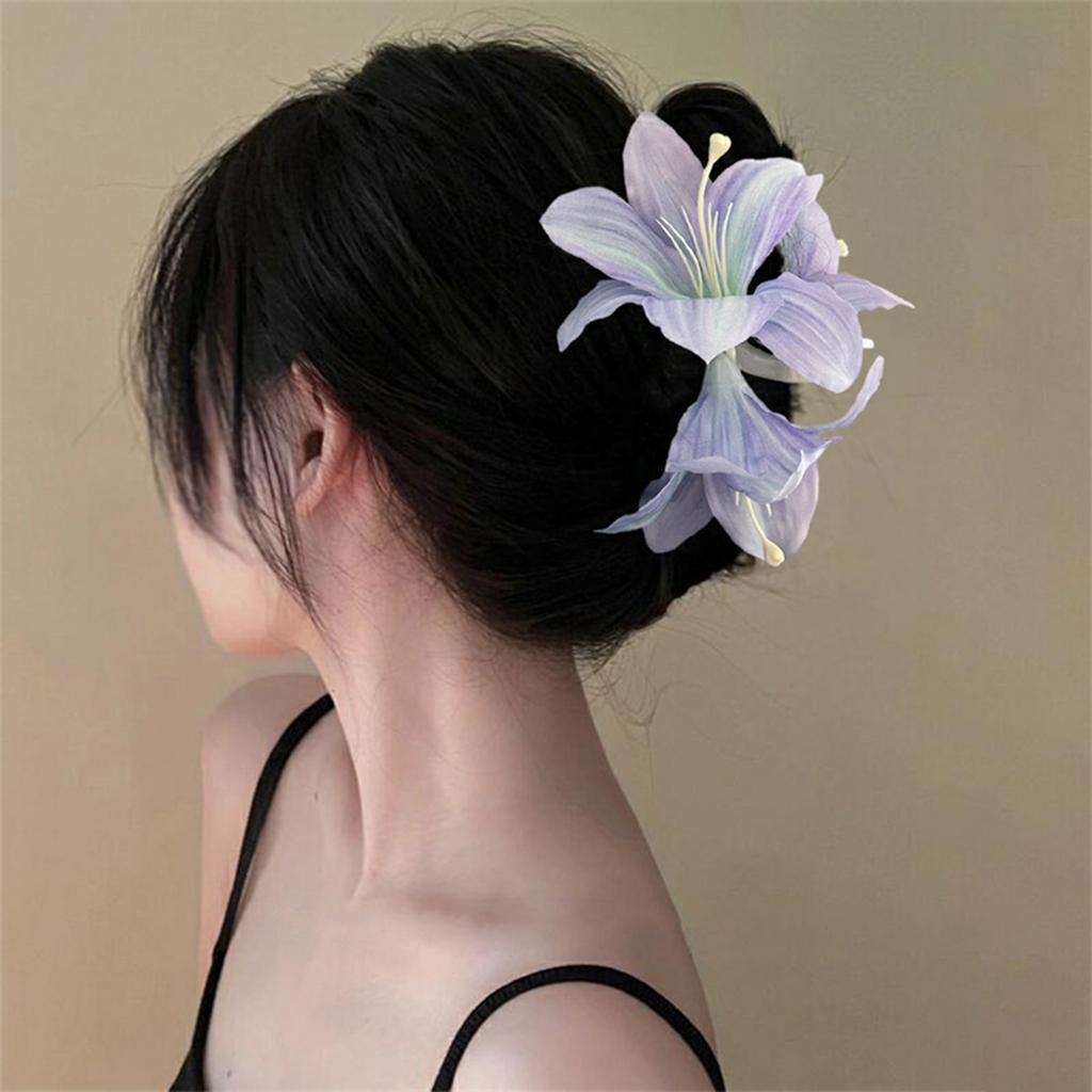 Eye Catching Floral Hair Clip Fashion Hair Accessory Adding A Touch Of Styles To Any Outfit Without Damaging Hair