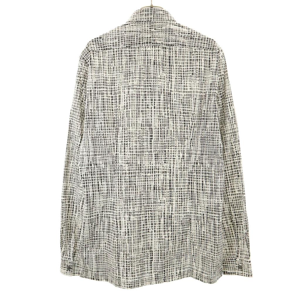 Balenciaga Made In Italy Overall Handle Long Sleeve Cotton Shirt 39 White Men's Used