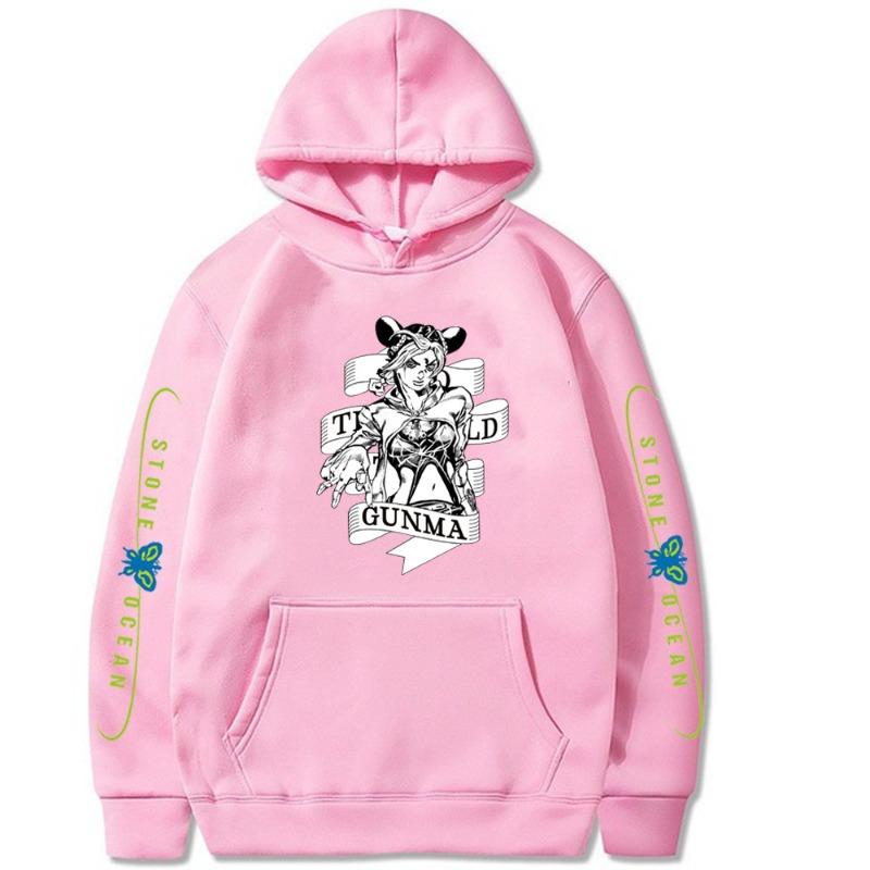 Bizarre Adventure Japanese Animation Hoodies Men Long Sleeve Sweatshirts Women Harajuku Streetwear Sudaderas
