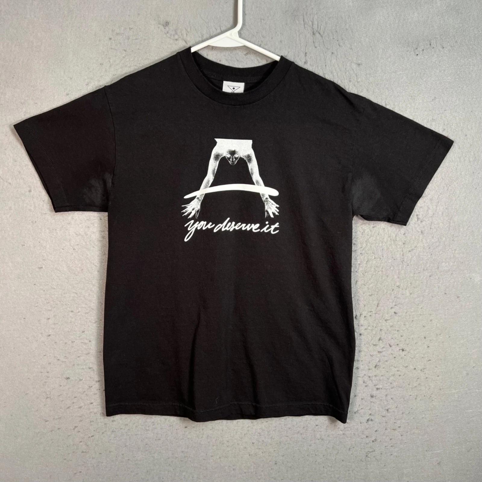 

Alltimers Skateboards You Deserve It Black T-Shirt Mens Size Medium L
