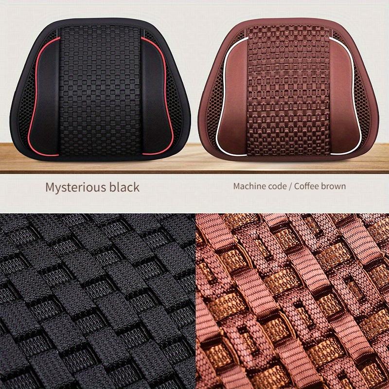 An Ergonomic Breathable Mesh Lumbar Support Cushion with An Adjustable Elastic Waistband, Suitable for Office Chairs and Cars